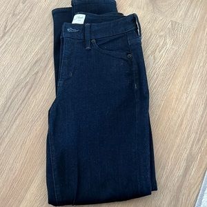 Extremely dark denim jeans no holes great for the office!